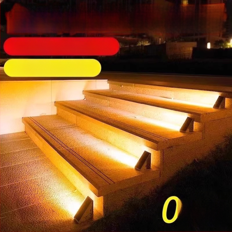 Saulės energijos laiptų lemputė su judesio jutikliu, IP65 vandeniui atsparus, lauko kiemo naudojimui, 16–24 val. veikimo laikas, įėjimas ≤36V