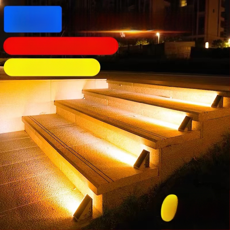 Saulės energijos laiptų lemputė su judesio jutikliu, IP65 vandeniui atsparus, lauko kiemo naudojimui, 16–24 val. veikimo laikas, įėjimas ≤36V