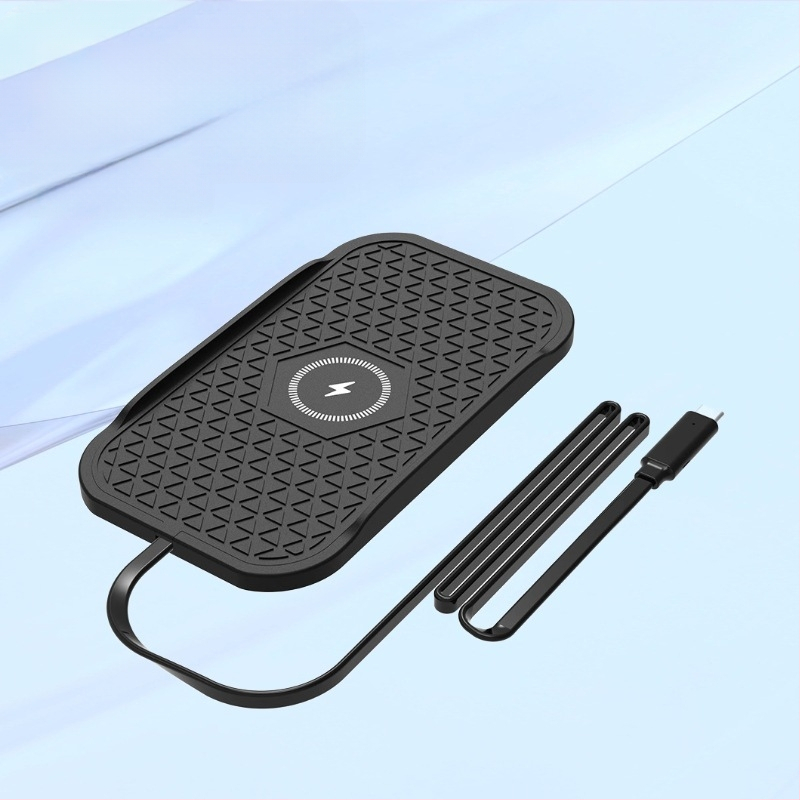 Sõiduki juhtmeta laadija Apple ja Huawei telefonidele – 15W kiire Qi laadimine, QC3.0, 2A väljund