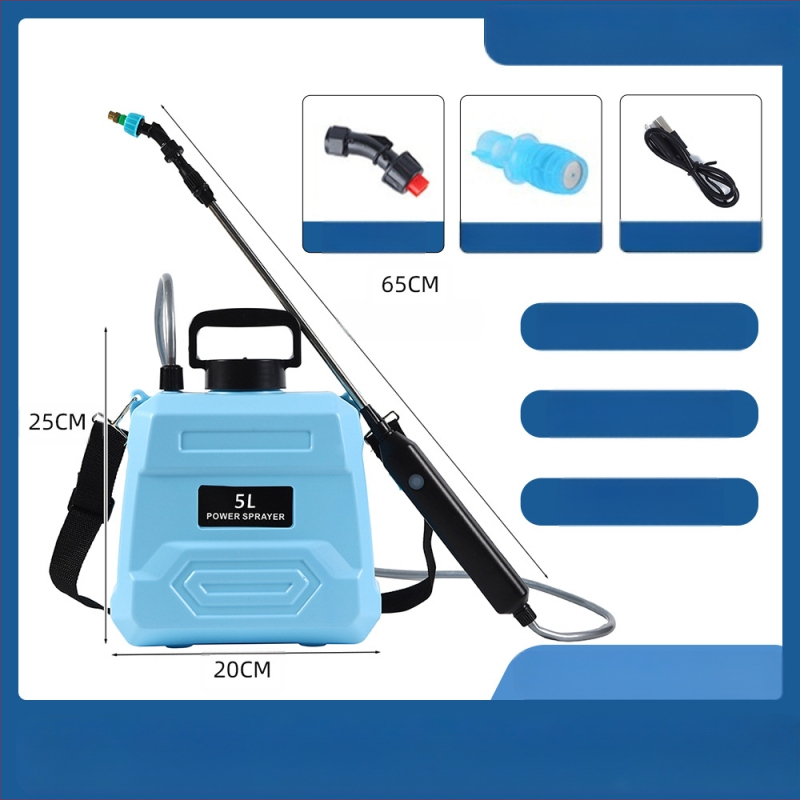 Elektrinis purkštuvas su tiesia rankena – Deluxe leidimas, ilgas baterijos veikimas, didelio slėgio dezinfekcijos purškimas, namų naudai