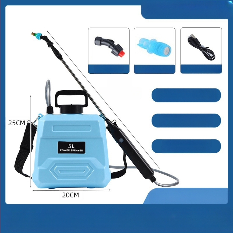 Elektrinis purkštuvas su tiesia rankena – Deluxe leidimas, ilgas baterijos veikimas, didelio slėgio dezinfekcijos purškimas, namų naudai