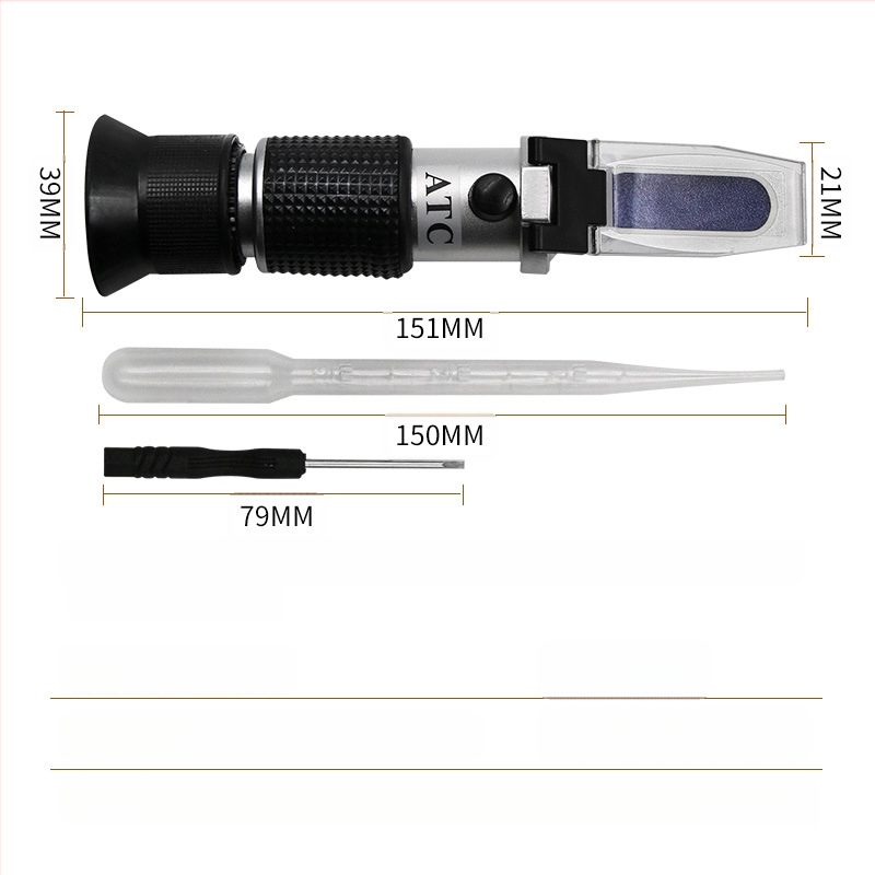 Χειροκίνητος μετρητής συγκέντρωσης μελιού – 58–90%, Prosperity, για παραγωγή ζάχαρης, τρόφιμα, ποτά, ζυθοποιία, νοσοκομεία, φαρμακευτικές και αγροτικές έρευνες