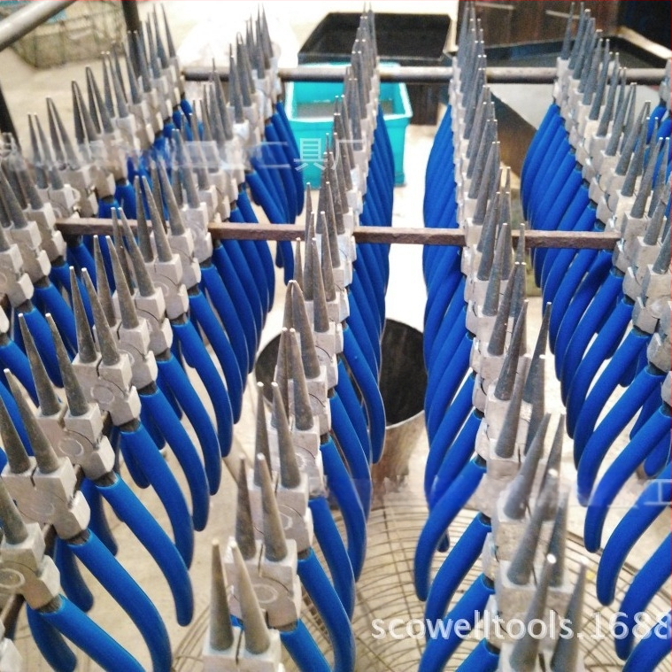 Комплект клипсови клещи, прави челюсти, Ø1-2 мм глава, ъгъл на глава 0-90°, диапазон за клипс 0-35, тегло 150-300 г