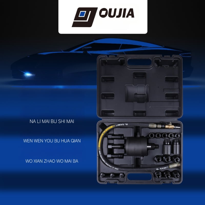 Pneumaatiline injektorite eemaldamise tööriistakomplekt auto jaoks – injektorite eemaldamine ja remont