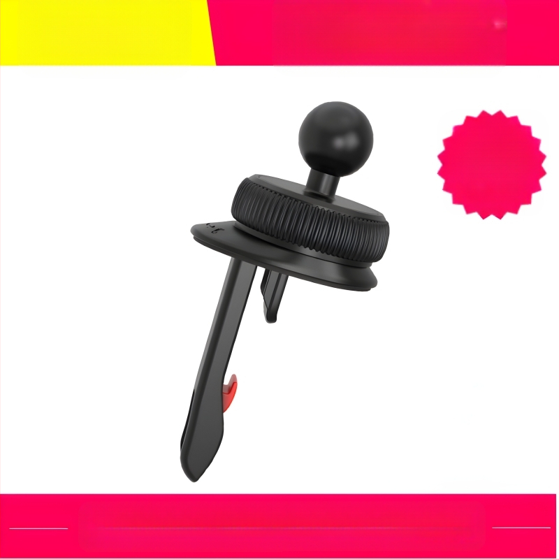 Автомобилен държач за въздушен изход – кръгла основа за закачалка, универсална за хоризонтално и вертикално монтиране, щракащ монтаж, електрическо захващане, 5W