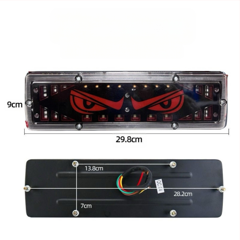 Devil Eye Tail Light για φορτηγά, LED, αδιάβροχο, 12-24V, πίσω φανάρι συμβατό με ελαφρά φορτηγά, μικρά φορτηγά, γεωργικά οχήματα και τρίκυκλα
