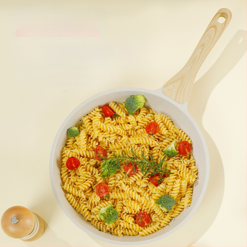 Mittekleepuv pann praadimiseks, alumiiniumi kere, klaasist kaas, mitmekihiline põhi, sobiv induktsioon- ja gaasipõhjaga, mudel pd-20, kaal 0.65 kg