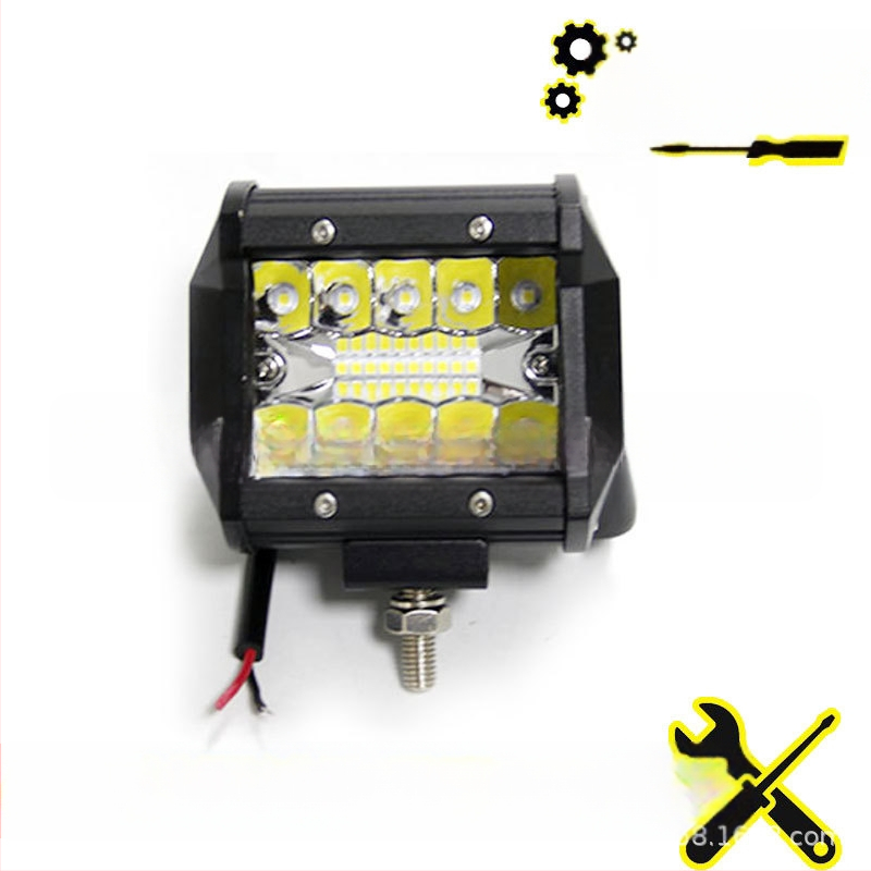 Off-road darba gaismas josla, 3 rindas, 20 LED, 60W, 12–24V, WSQ-60WXSD
