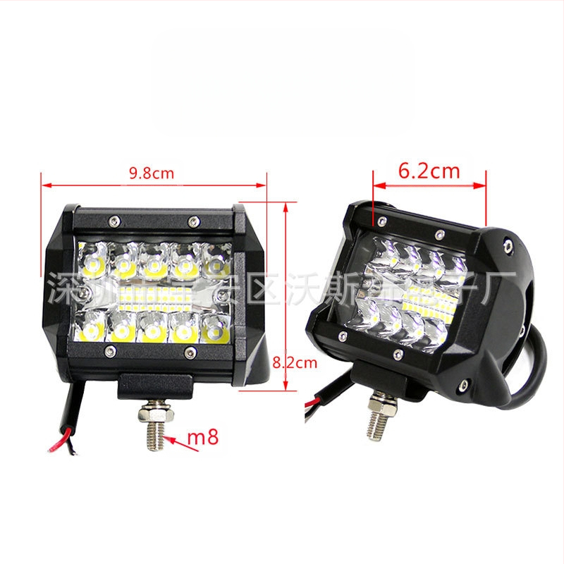 Off-road töövalgusriba, 3 rida, 20 LED, 60W, 12–24V, WSQ-60WXSD