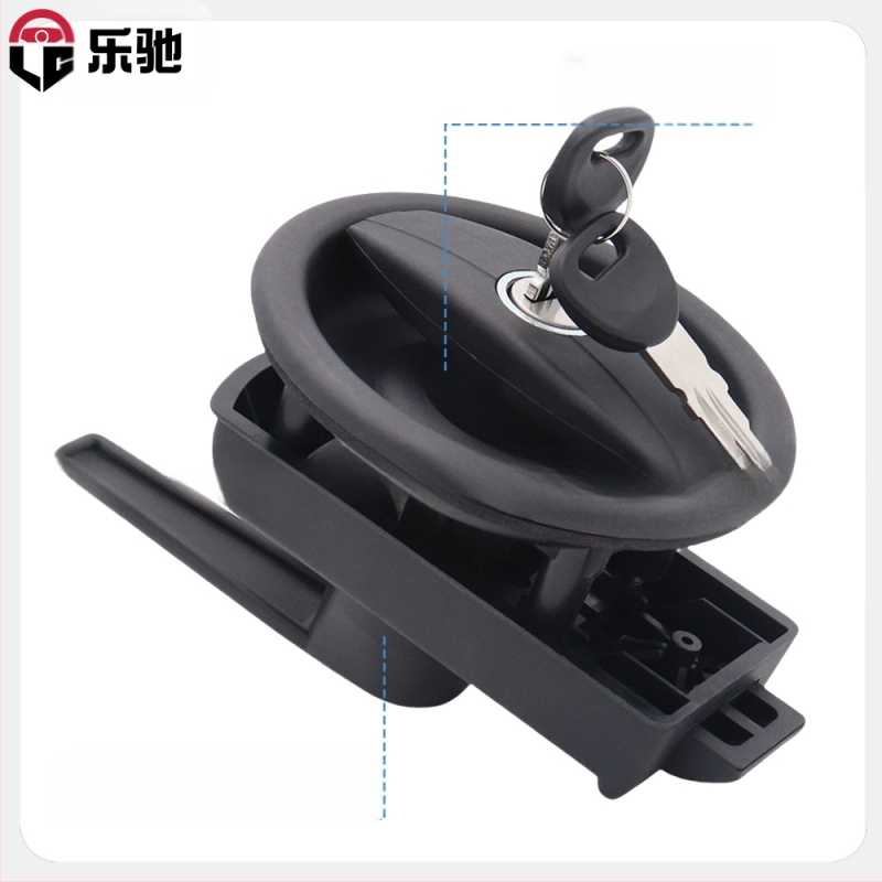 Lechi S6232 tsinkide sulamust varjatud ümmargune ukse lukk, sobib puidust, metallist, alumiiniumist, plastikust ja terasest usteks