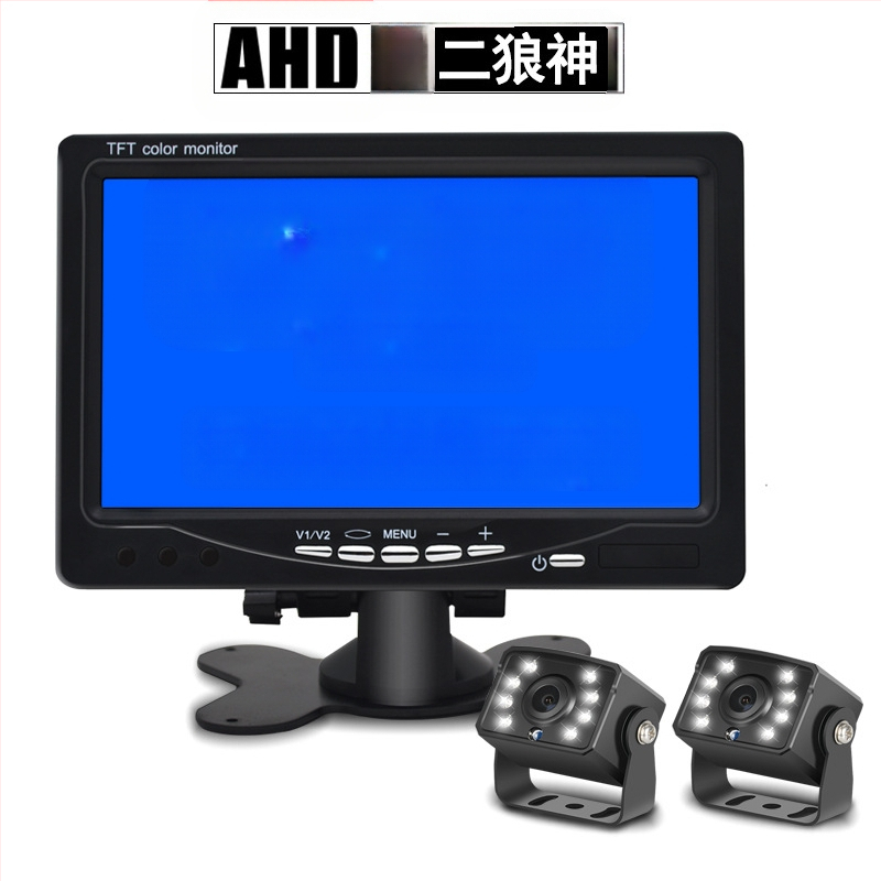 AHD7T οθόνη οπισθοπορείας αυτοκινήτου, ανάλυση 1024x600, είσοδος AHD, για φορτηγά