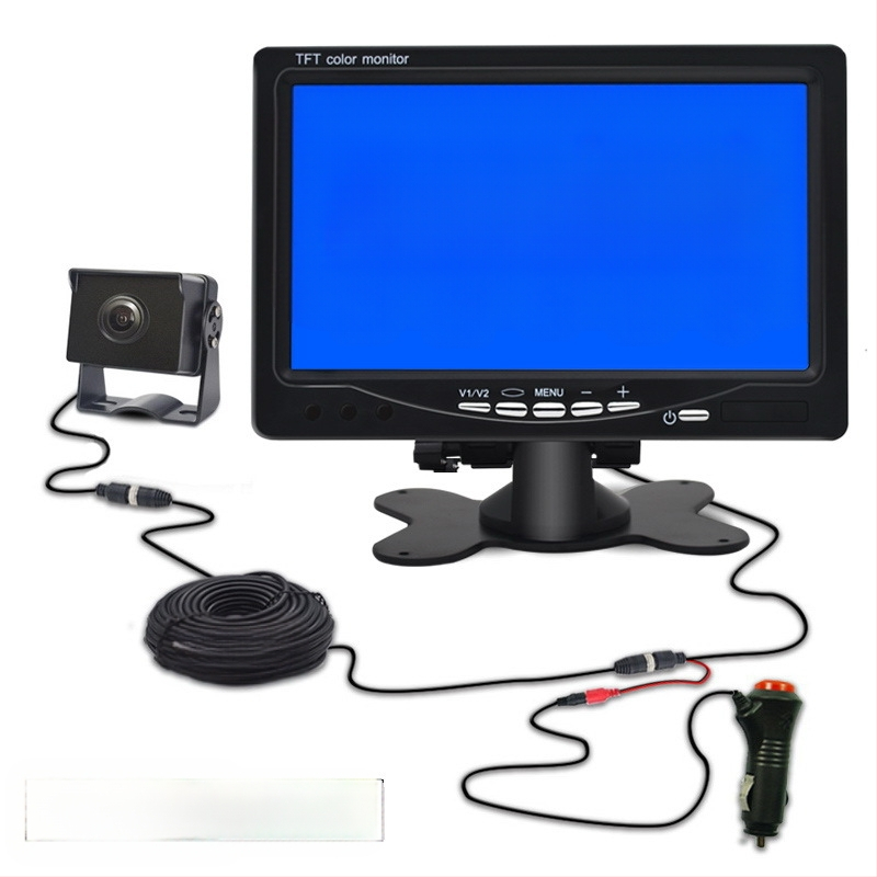 AHD7T οθόνη οπισθοπορείας αυτοκινήτου, ανάλυση 1024x600, είσοδος AHD, για φορτηγά