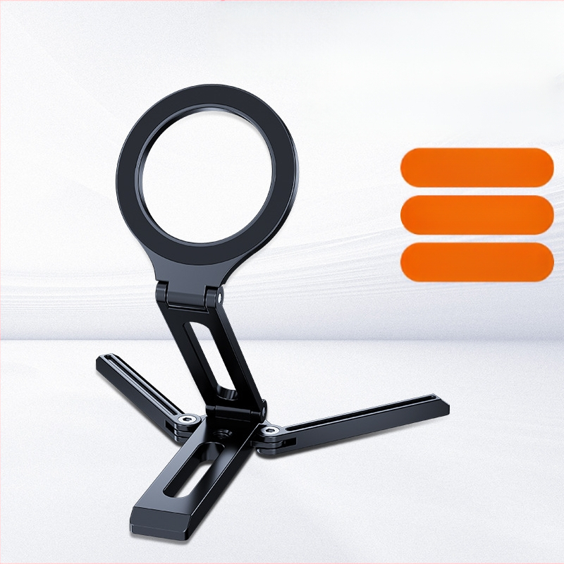 Suport de masă pentru telefon cu MagSafe, trepied metalic din aliaj, portabil și design universal