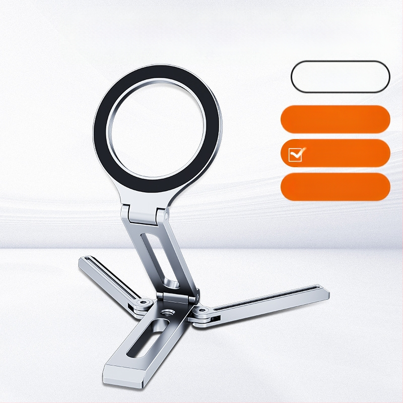 Suport de masă pentru telefon cu MagSafe, trepied metalic din aliaj, portabil și design universal