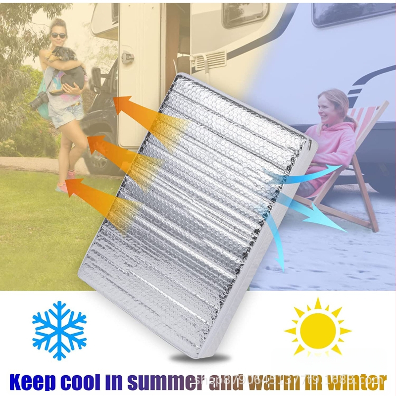 Capac de lucarnă pentru RV, cu folie de aluminiu pentru protecție termică, perdea de intimitate, montaj cu Velcro, universal pentru ferestrele mașinii