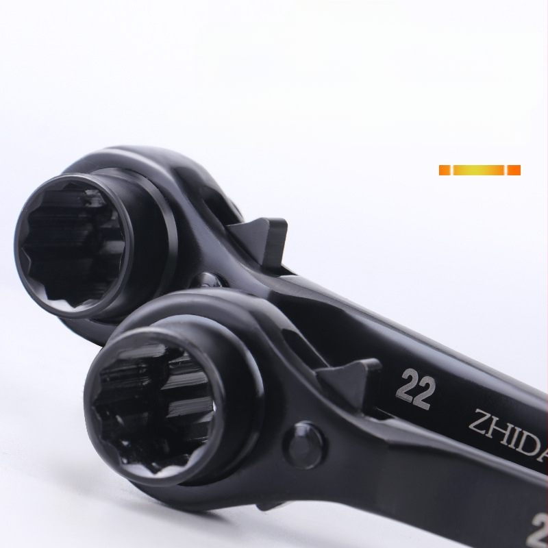 Dedong трещотков ключ с двупосочно действие; стомана хром ванадий; матово покритие; тегло 1