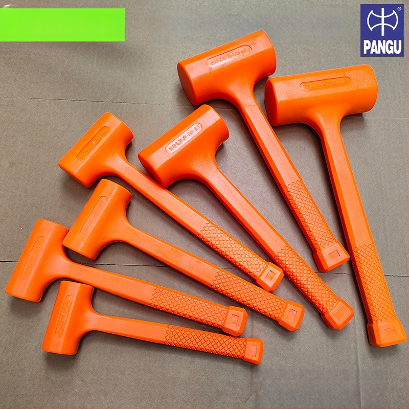 Guminis plaktukas su PVC galva ir plastine rankena pramonės įrangos montavimui ir statybų vietoms — smūgiams atsparus