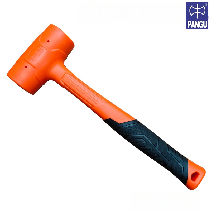 Guminis plaktukas su PVC galva ir plastine rankena pramonės įrangos montavimui ir statybų vietoms — smūgiams atsparus