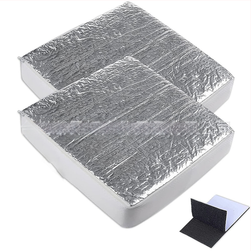 Husă de umbire pentru luminator RV - folie de aluminiu; montaj Card-in; greutate 200 g; potrivit pentru acoperiș; imprimare logo disponibil