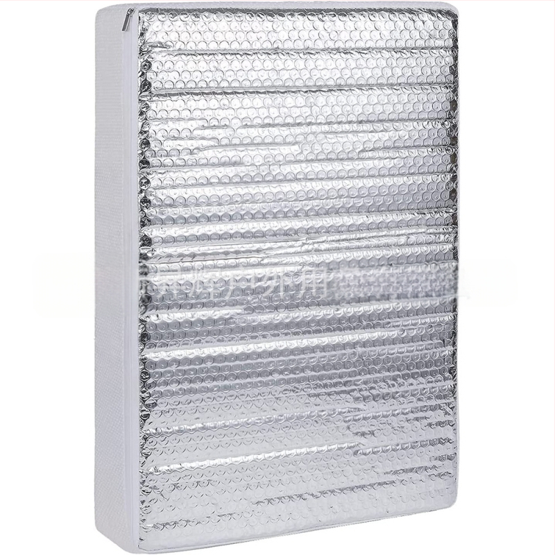 Husă de umbire pentru luminator RV - folie de aluminiu; montaj Card-in; greutate 200 g; potrivit pentru acoperiș; imprimare logo disponibil