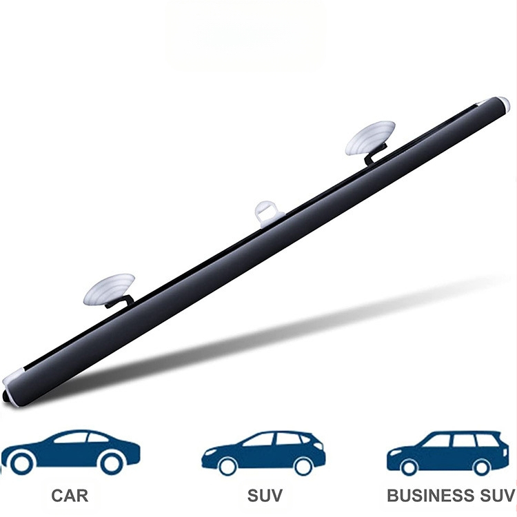 Parasolar auto din PET cu rolă retractabilă, montaj cu ventuze, imprimare logo, procesare personalizabilă