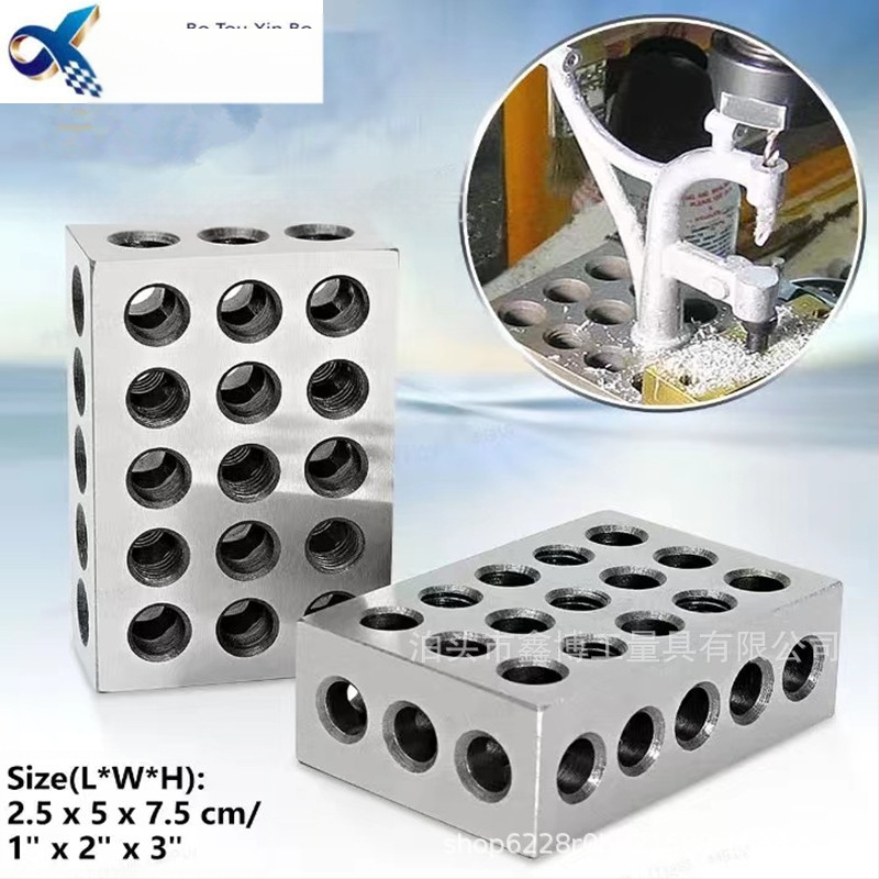 23-дупков паралелен блок с допуск 0.0001 за фрезови машини, плосък контурен блок