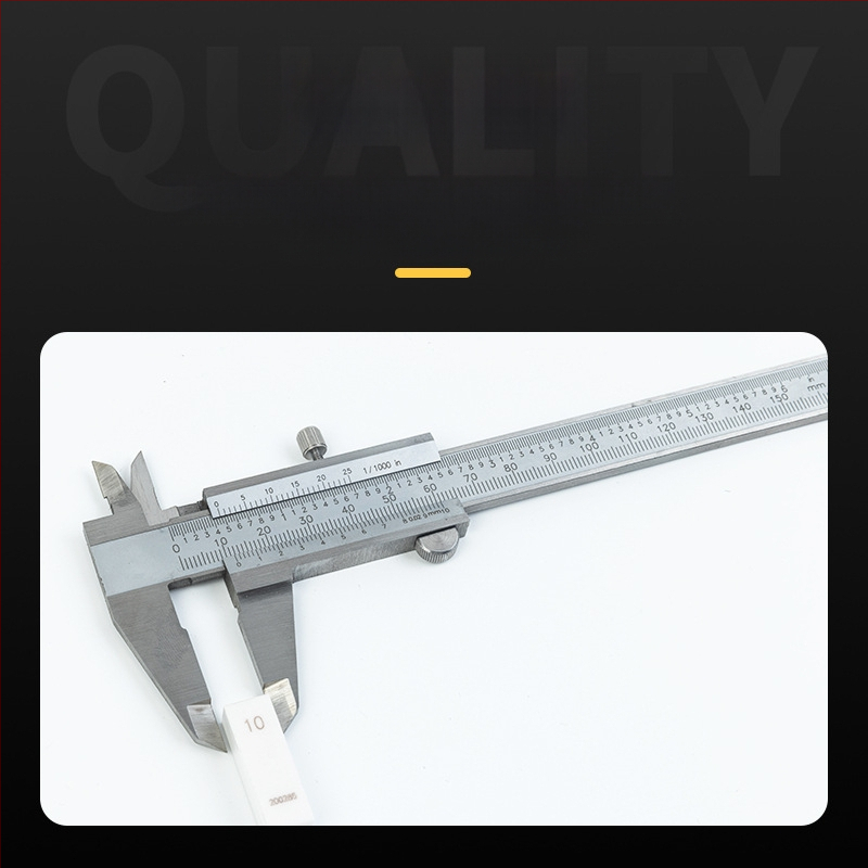 Nerūdijančio plieno vernier kaliperis, aukšto tikslumo, pramonės klasės, namų naudojimui