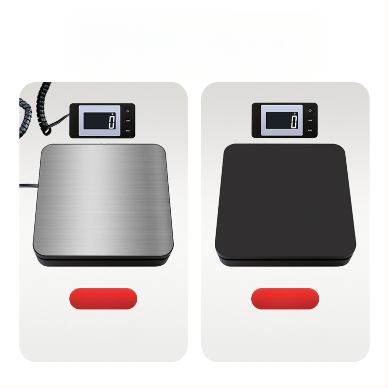 G03 modell, 50 kg kapacitású elektronikus csomagsúly platform, elektronikus mérés, tápegység 3A, magáncímkézés támogatott