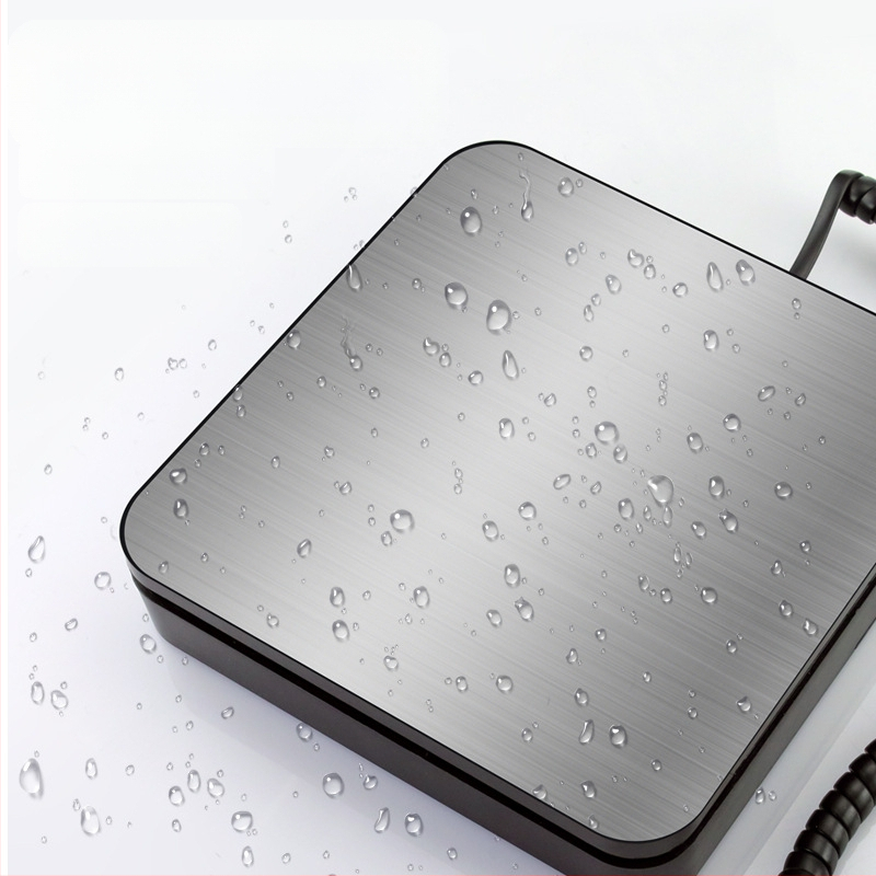 G03 modell, 50 kg kapacitású elektronikus csomagsúly platform, elektronikus mérés, tápegység 3A, magáncímkézés támogatott