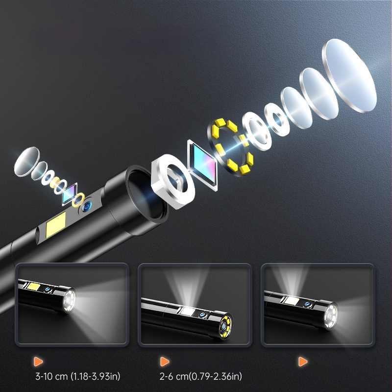 ES03 Autoska endoskopska kamera, 8 mm sonda, 70° širokokutni ugao, 50 cm radna duljina, 1080P, IP67 vodootporna