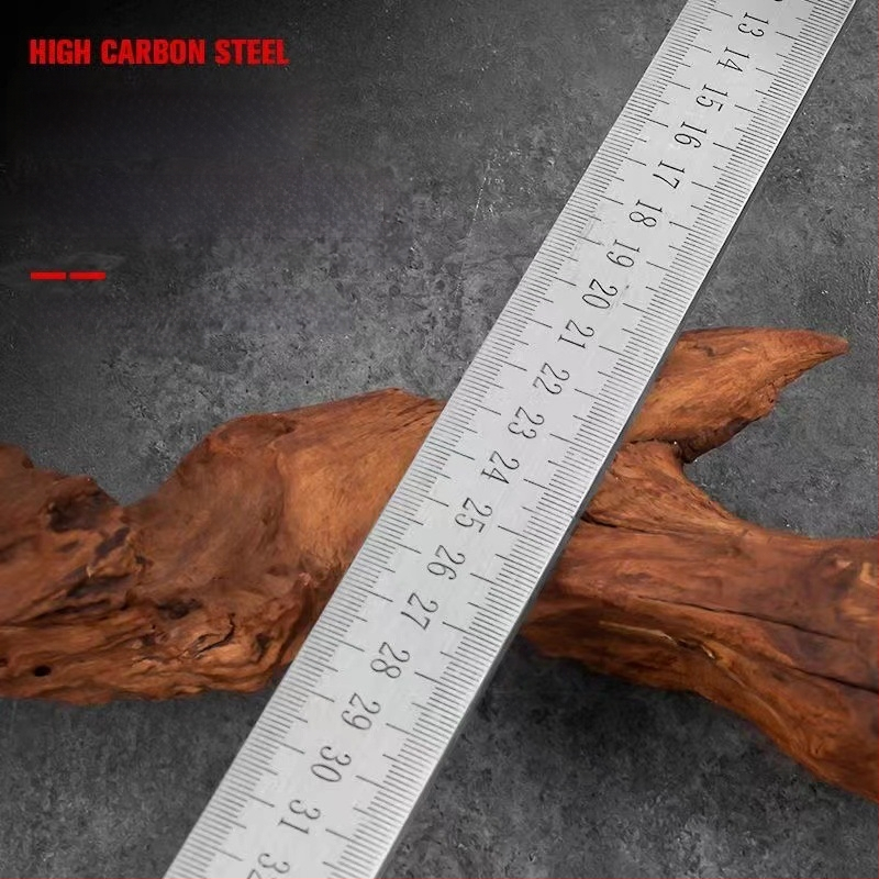 Мултифункционален метален измервателен прът за автомобил – ръчно изработен, неръждаема стомана, закалена кована стомана, самозащита