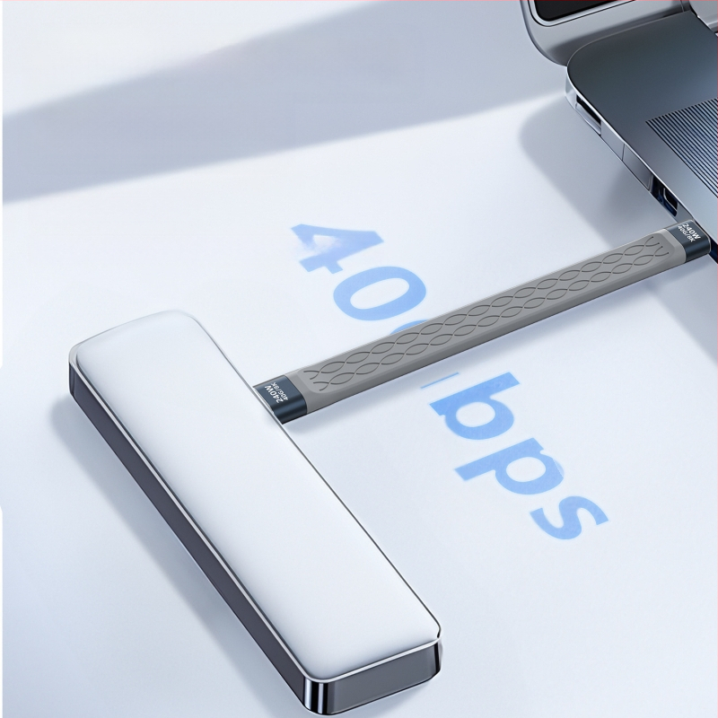 USB4 USB-C кабел за данни, с едно гнездо, бързо зареждане, 40Gbps, TPE материал (40Gbps, USB-C, едно гнездо, бързо зареждане, TPE)