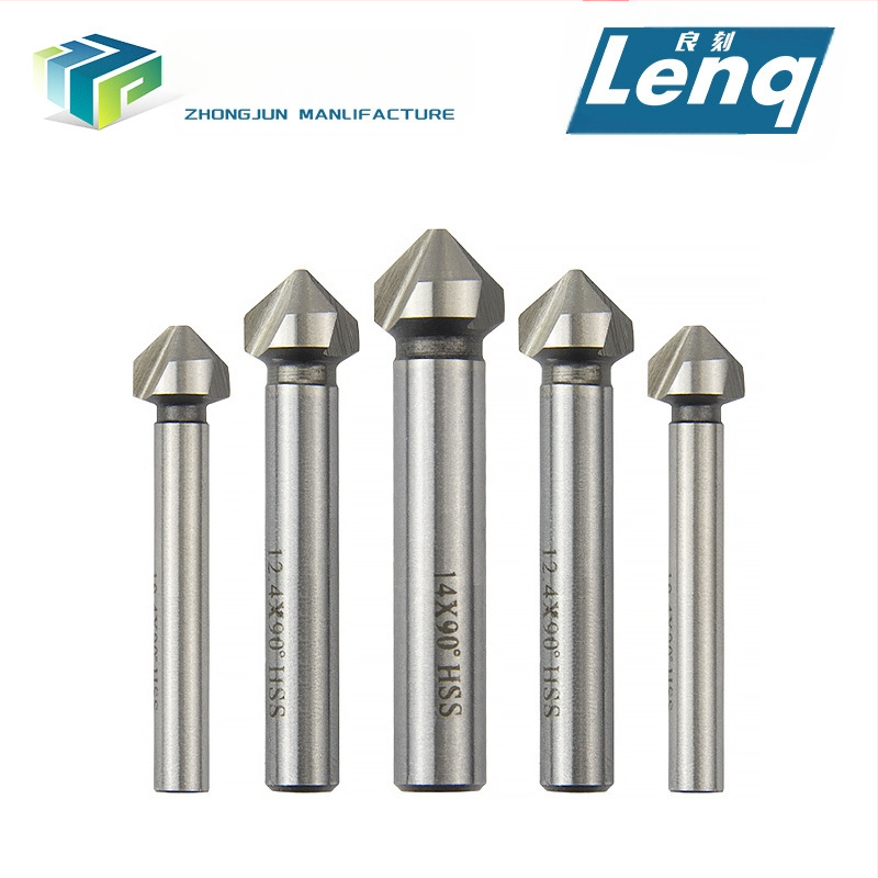 Чамфъринг нож с три леза от неръждаема стомана за 90° ъгъл, довършване и разширяване на отвори