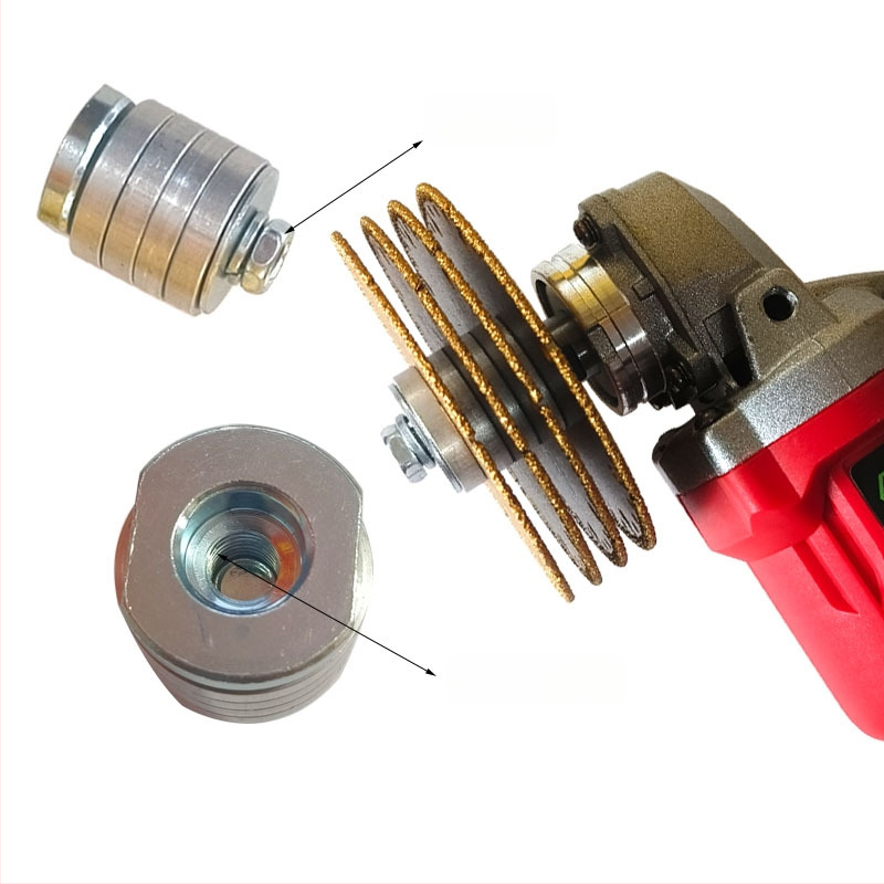 Конверсионна глава за ъглов шлайф: за ръчен шлайф към слотинг машина; Материал: алуминий и чугун; Марка: Best Shield