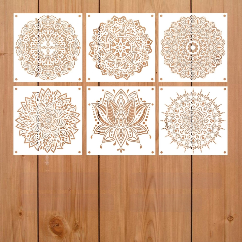 Mandala šablonas plytelėms, baldams ir grindims – Rongyue Handmade, pagamintas iš aplinkai draugiško plastiko