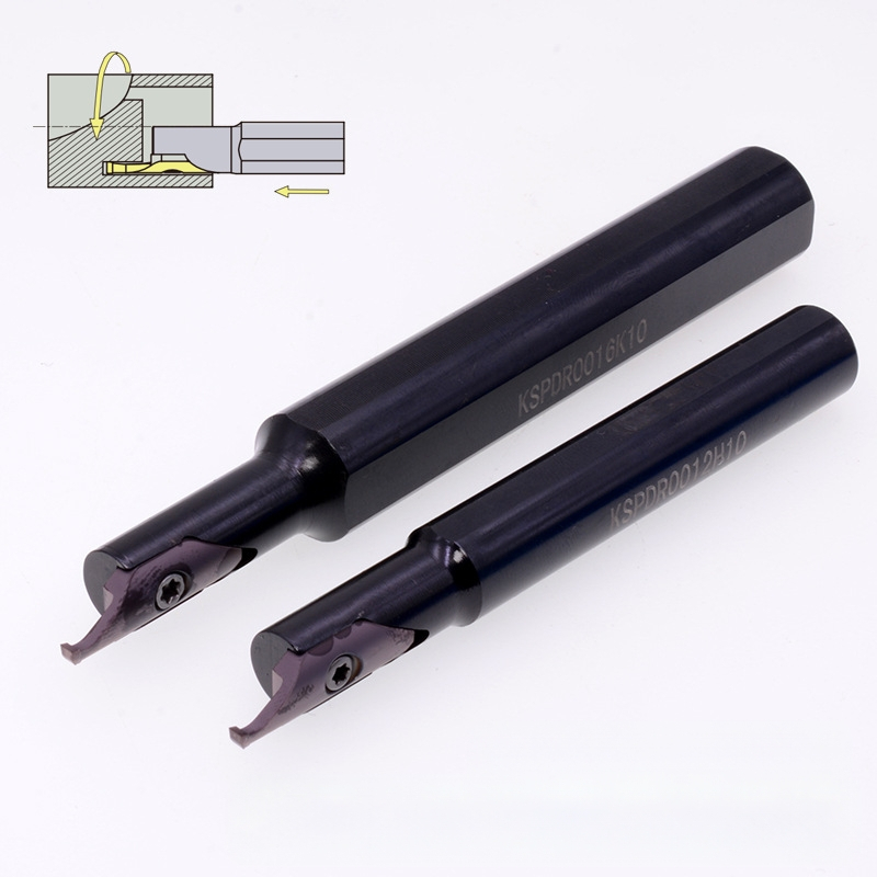 Токарен инструмент за лицево канавене с вътрешен отвор, модел SPDR200DM10, за дълбоко рязане