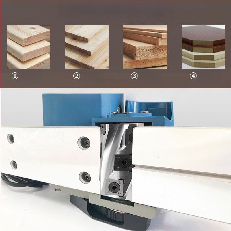 Електрически дървообработващ планер със сменяем спирален нож, профилиране и четиристранно оформяне (Xin Yangcheng; дървообработващи машини; молибденова стомана)