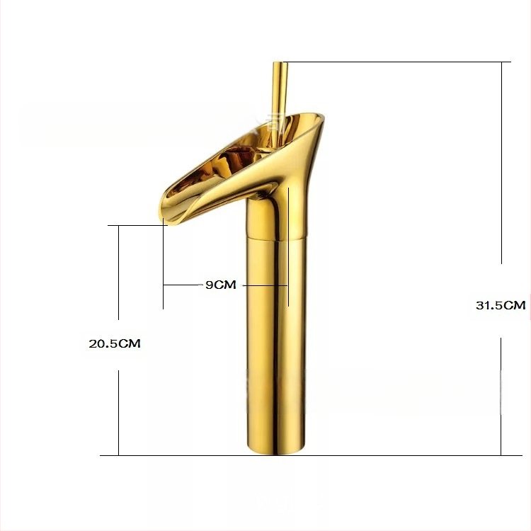 Umivaonski slavina od bakra, keramički ventil, vertikalna ugradnja, 0.1-1.5 MPa