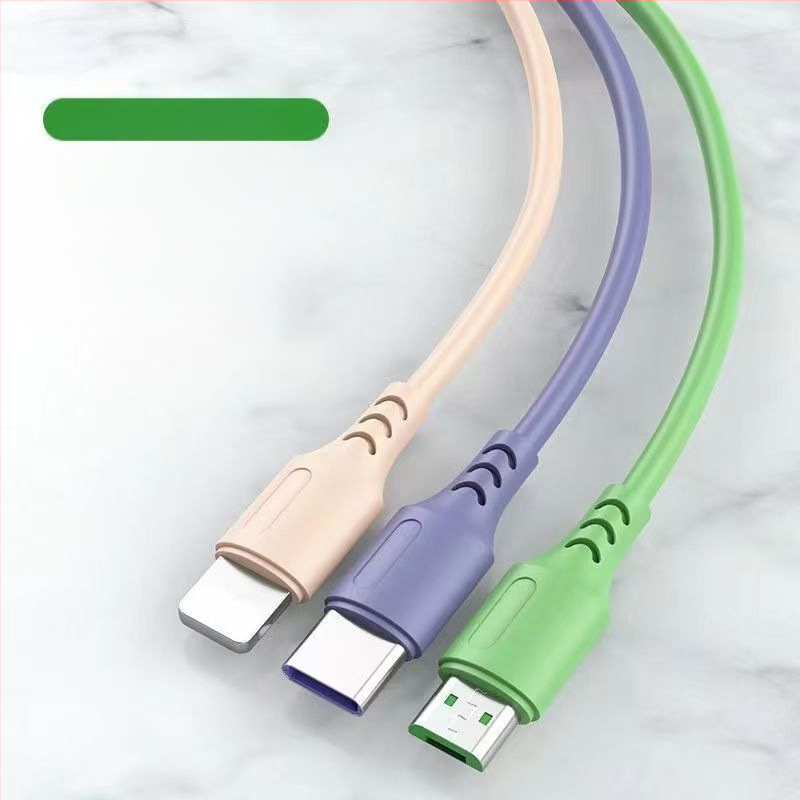 Dátový kábel 3-v-1 s rýchlym nabíjaním: Lightning, Micro USB, USB-C – výstup 3A