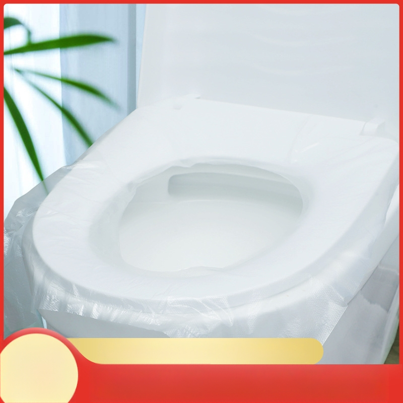 PE vienkartinis tualeto kilimėlis kelionėms, skaidrus, storesnis, atsparus vandeniui ir nešvarumams