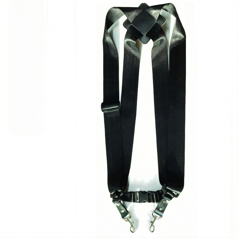 Ζώνη για αφρικανικό τύμπανο, ευρύ ιμάντας ώμου, κατάλληλη για ενήλικες και παιδιά, μοντέλο PP-66, υλικό: βοδινό δέρμα