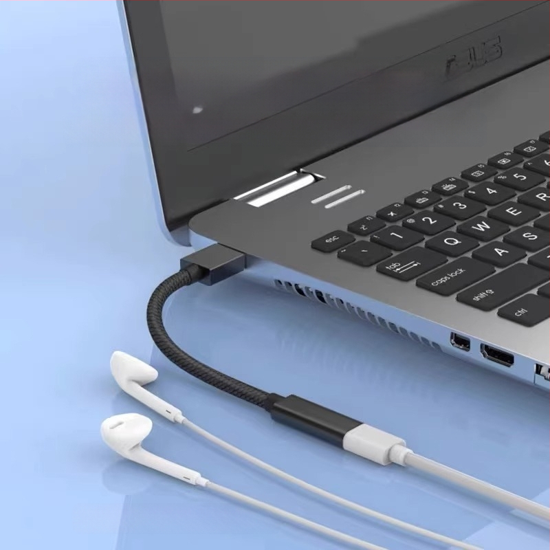 Adaptér USB-A muži na USB-C žena, predĺžovací kábel, dátový prenos, Type-C rozhranie, sieťovaný materiál, rýchle nabíjanie