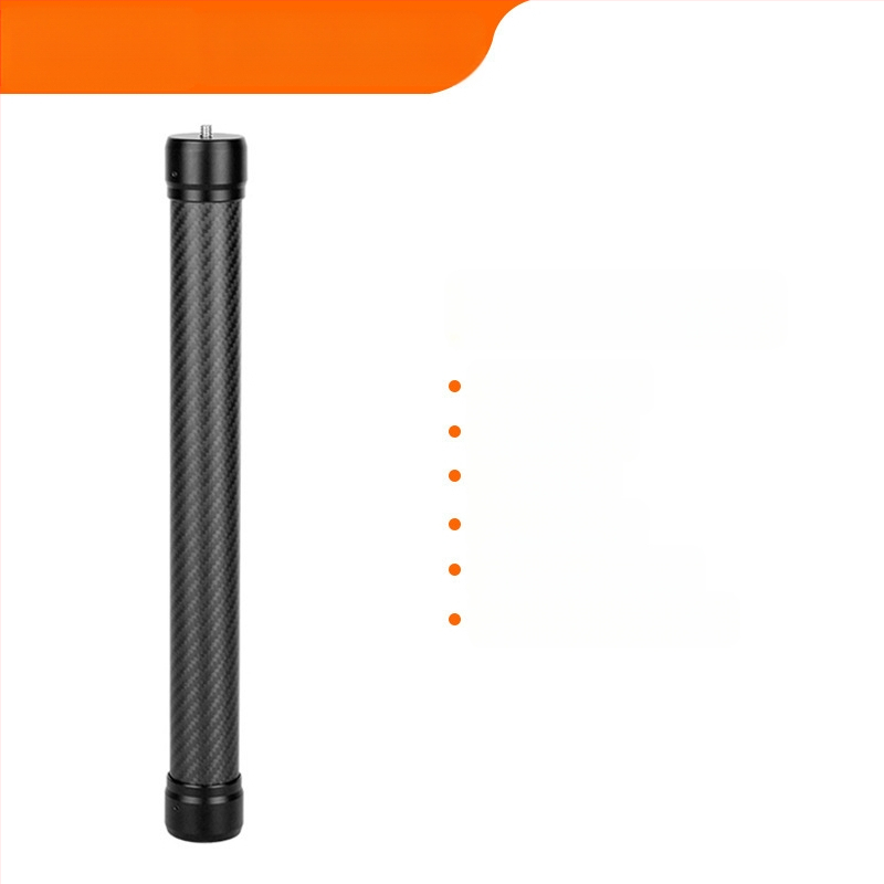 DSLR fotoaparato stabilizatorius su anglies pluošto išplėtimo lazdele, be nuotolinio valdymo, be Bluetooth, be užpildymo šviesos