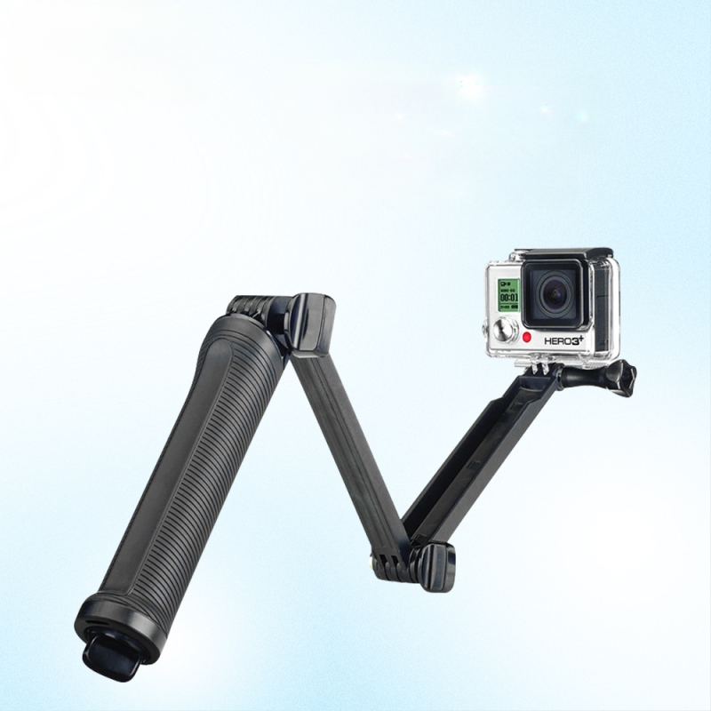 GOPRO háromrészes selfie stick GoPro Hero sorozathoz, PC anyag, puha tapintás, Hongli