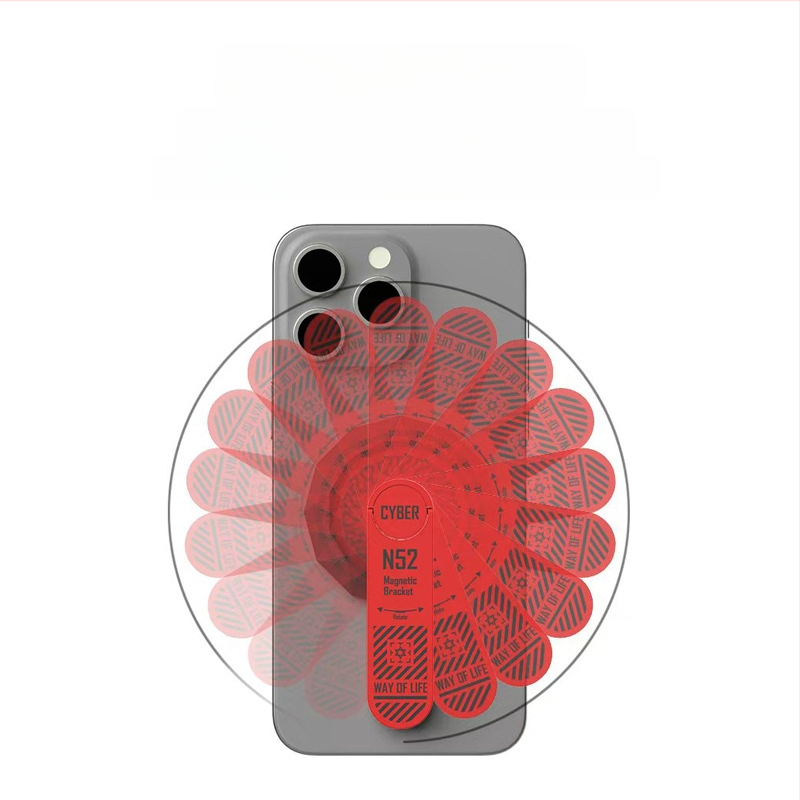 Magnetinis mobiliojo telefono laikiklis – 360° sukimas, sulankstomos stalinis dizainas, aliuminio lydinys