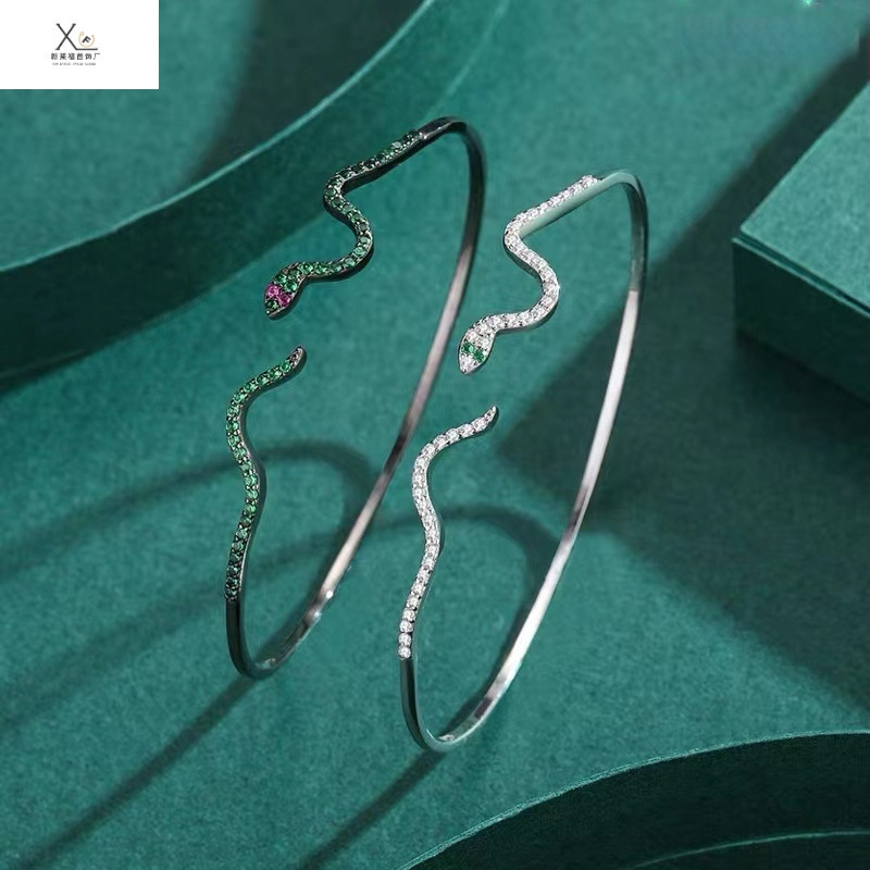 Βραχιόλι φιδιού, χαλκός με ηλεκτροπλατίωση, στυλ Net Red Wind, νιχ σχέδιο, προσωπικό στυλ