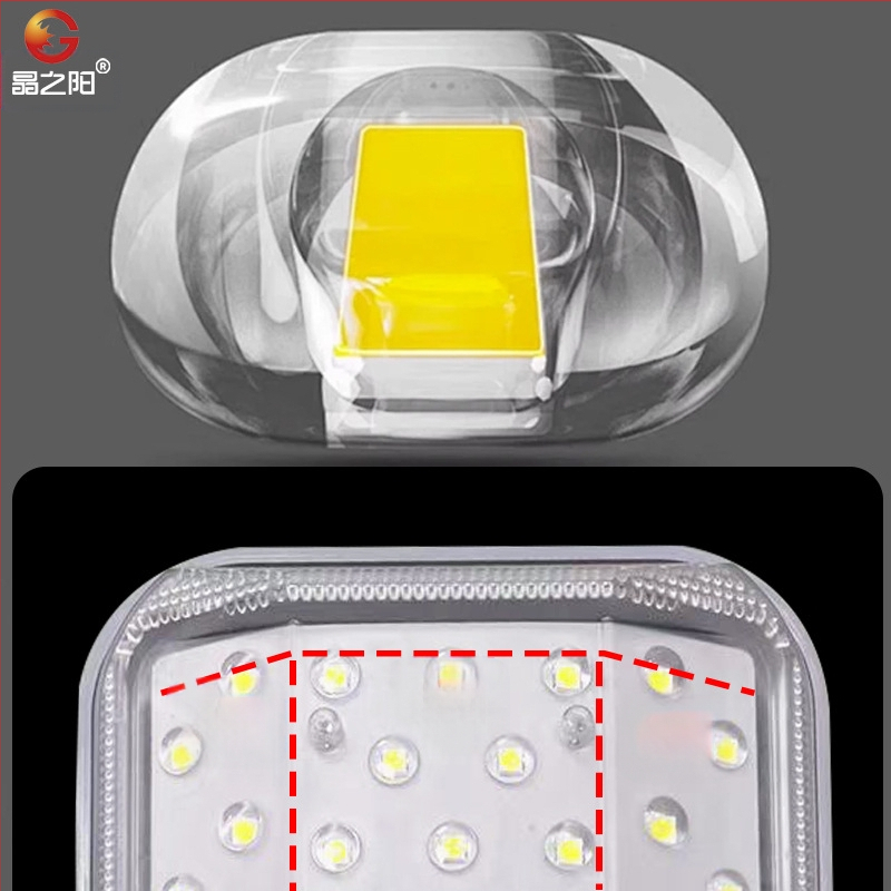 Saulės energijos lauko išlenkta gatvės šviestuvas, A10 modelis, 74 LED, 1000 lm, 6500K, IP66