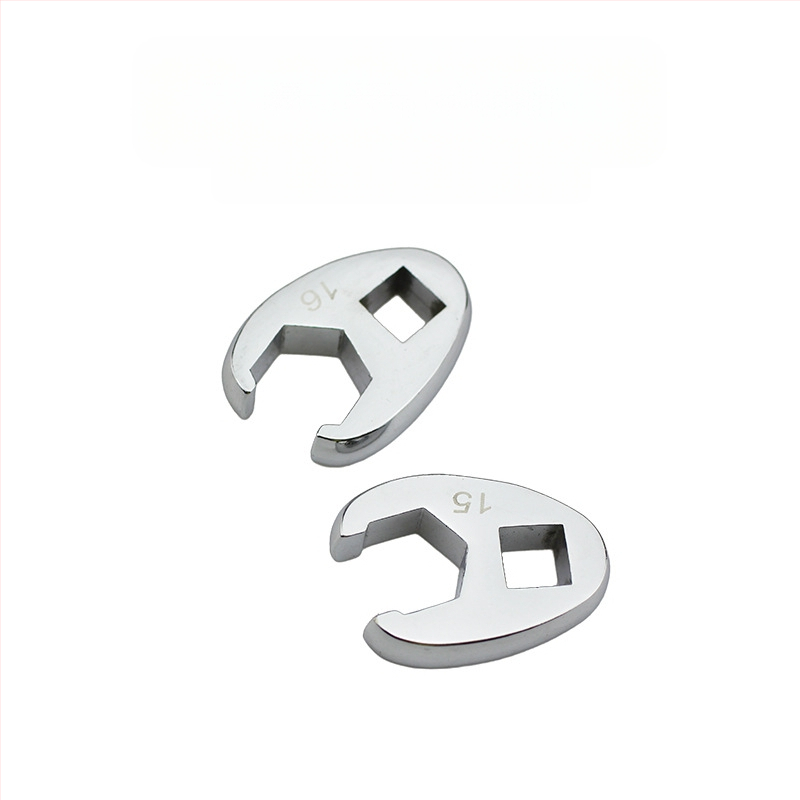 Гаечен ключ с сменяеми глави и открит край, L-образен, хромирана карбонова стомана, полирана повърхност