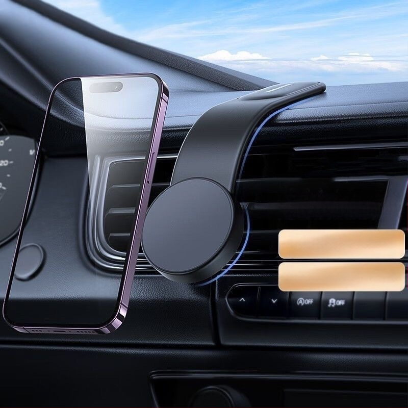 Autóba szánt mágneses telefon-tartó a műszerfalon – univerzális, mágneses rögzítés, áramellátás nélküli
