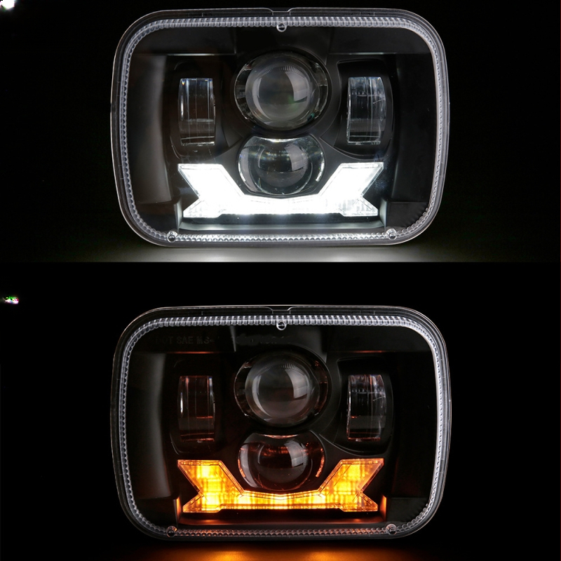 LED Μπροστινά φώτα για Wrangler Jeep – MS-5798, 78W, 12V, IP65, 3800/2400 lm